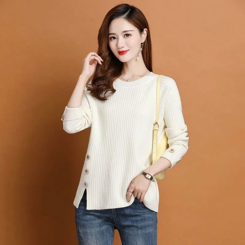 Winter Clothing Offer - Pulls blancs pour femmes, Style coréen