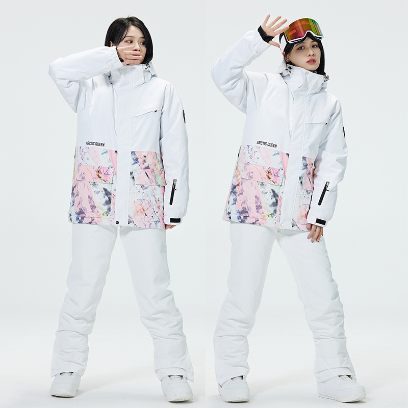 Ski Pants Waterproof - Combinaison de ski à blocs de