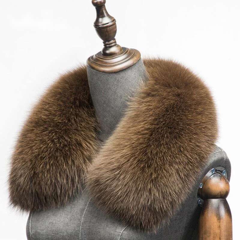 Winter Clothing Matching - Hiver naturel fourrure de renard écharpe
