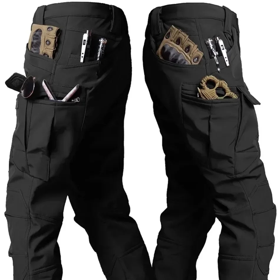Winter Clothing Matching - Pantalon cargo tactique en polaire imperméable
