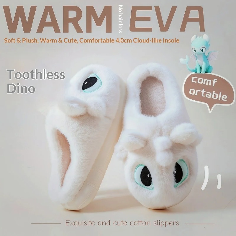 Winter Clothing Cute - Pantoufles d'hiver mignonnes Toothless, inspirées de