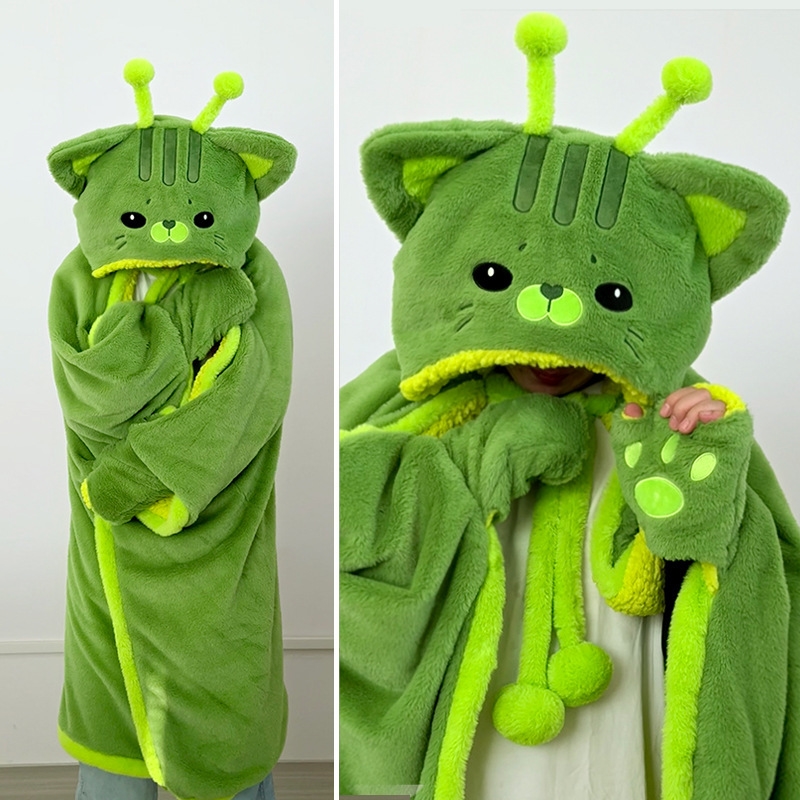 Winter Clothing Cute - Robe en peluche à capuche avec