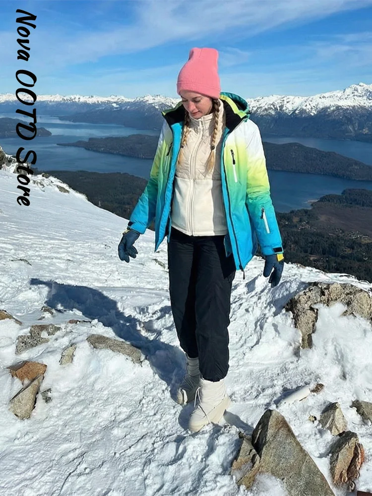 Ski Pants Waterproof - Combinaison de ski pour femme, veste