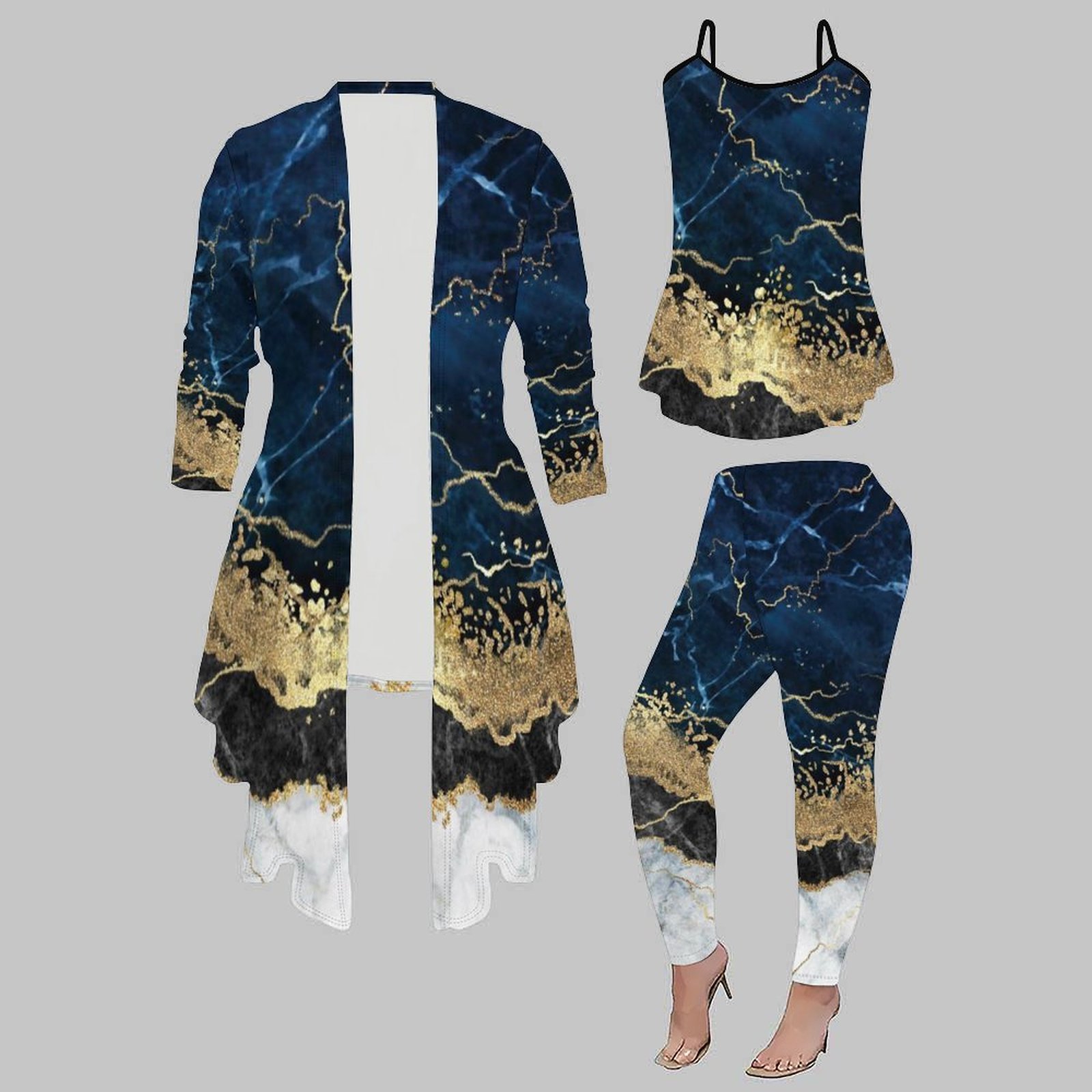 Winter Clothing Matching - Ensemble trois pièces élégant pour femme