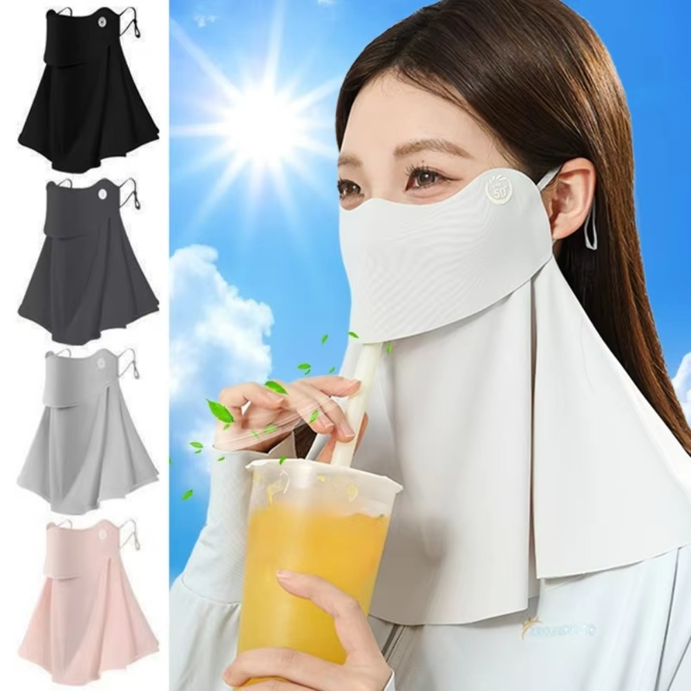 Wool Balaclava Knit - Masque de protection solaire en soie