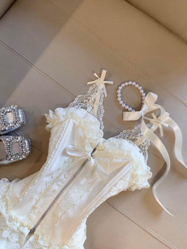 Ensemble bustier en dentelle e - Winter Clothing Cute avis et prix