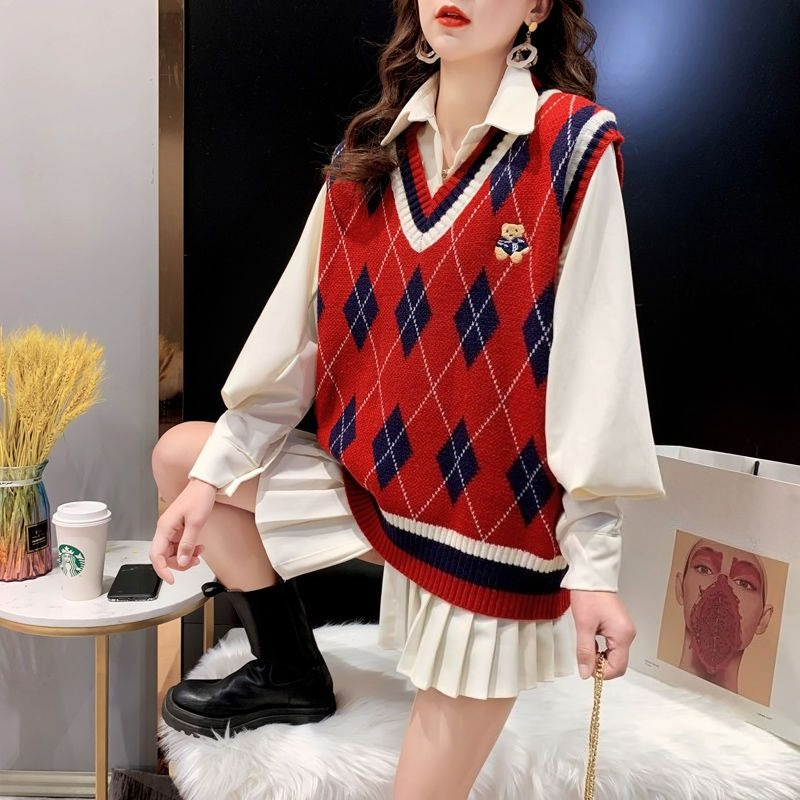 Gilets en tricot rouge pour fe - Winter Clothing Offer avis et prix