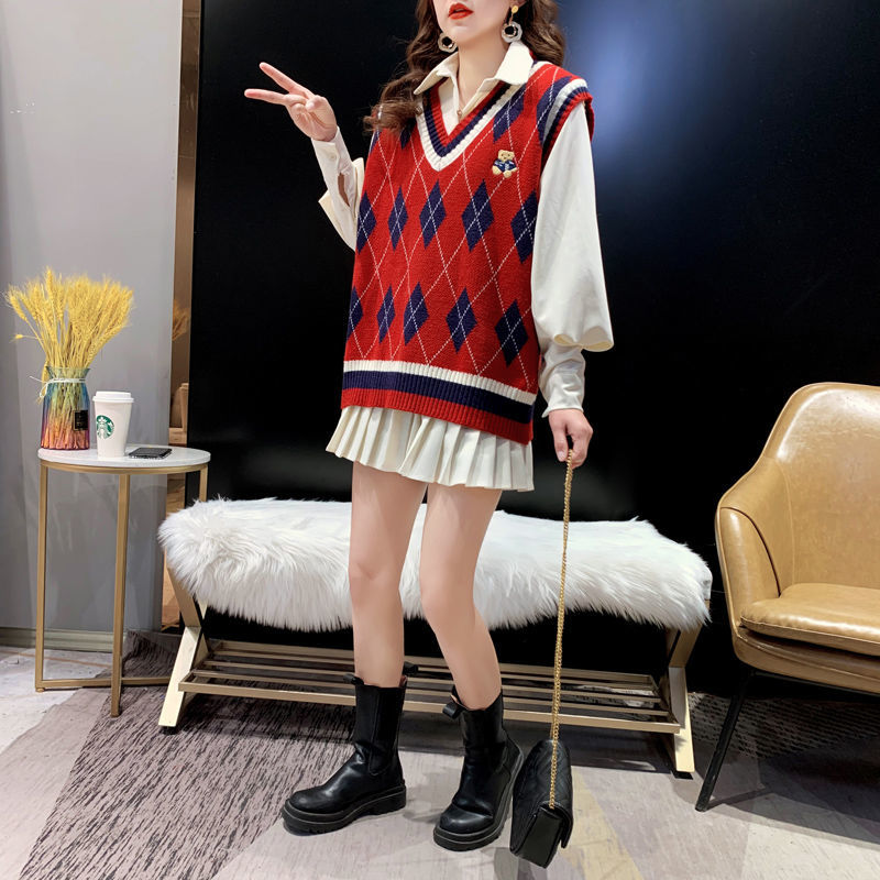 Gilets en tricot rouge pour fe - Winter Clothing Offer avis et prix