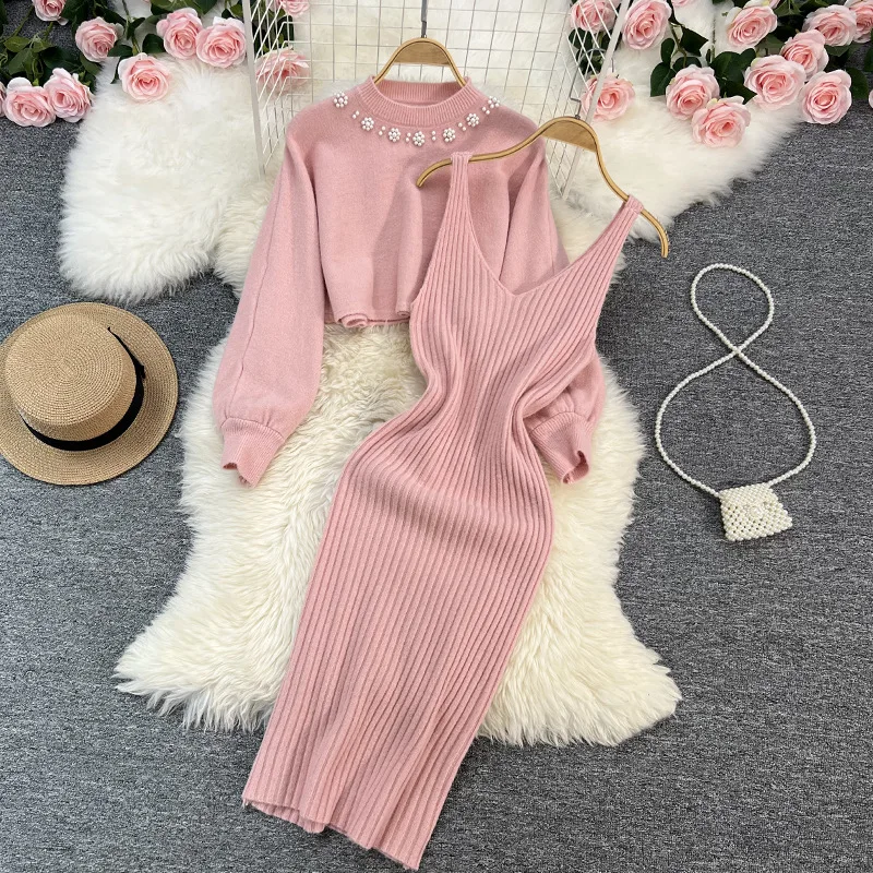 Tricot 2 pièces ensemble femme - Winter Clothing Matching avis et prix
