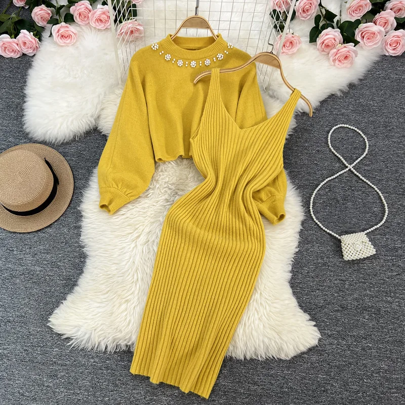 Tricot 2 pièces ensemble femme - Winter Clothing Matching avis et prix