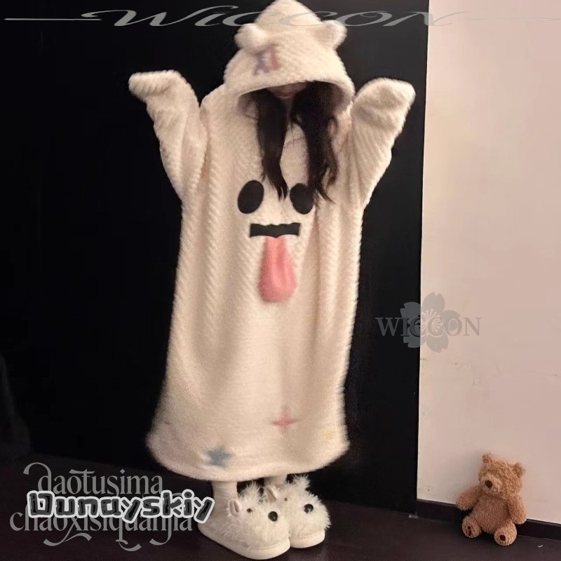 Pyjama combinaison longue blan - Winter Clothing Cute avis et prix
