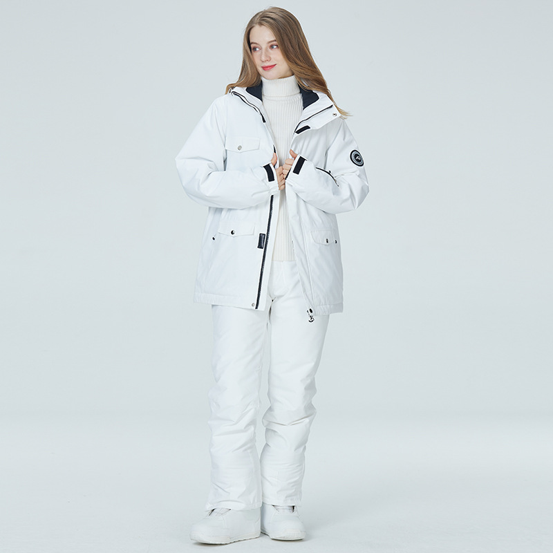 Combinaison de Ski blanc pur 1 - Ski Pants Waterproof avis et prix