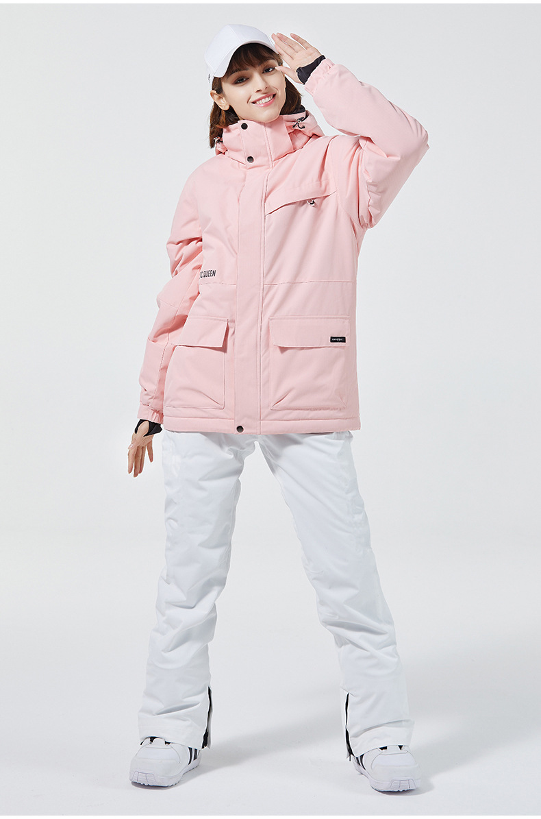 Combinaison de Ski blanc pur 1 - Ski Pants Waterproof avis et prix