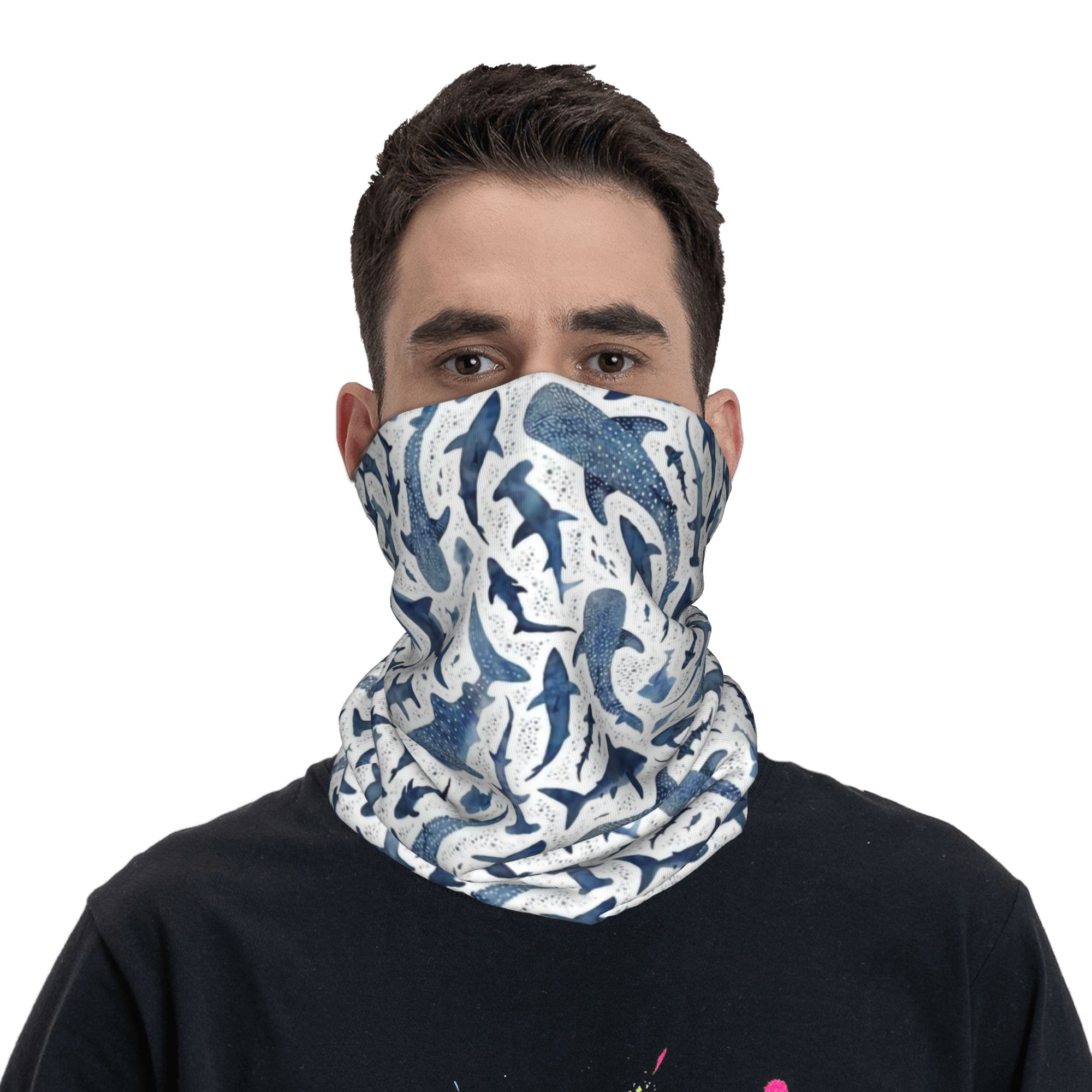 Personnalisé bleu aquarelle re - Wool Balaclava Knit avis et prix