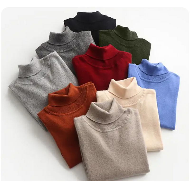 Pull en cachemire à col roulé  - Winter Clothing Cute avis et prix