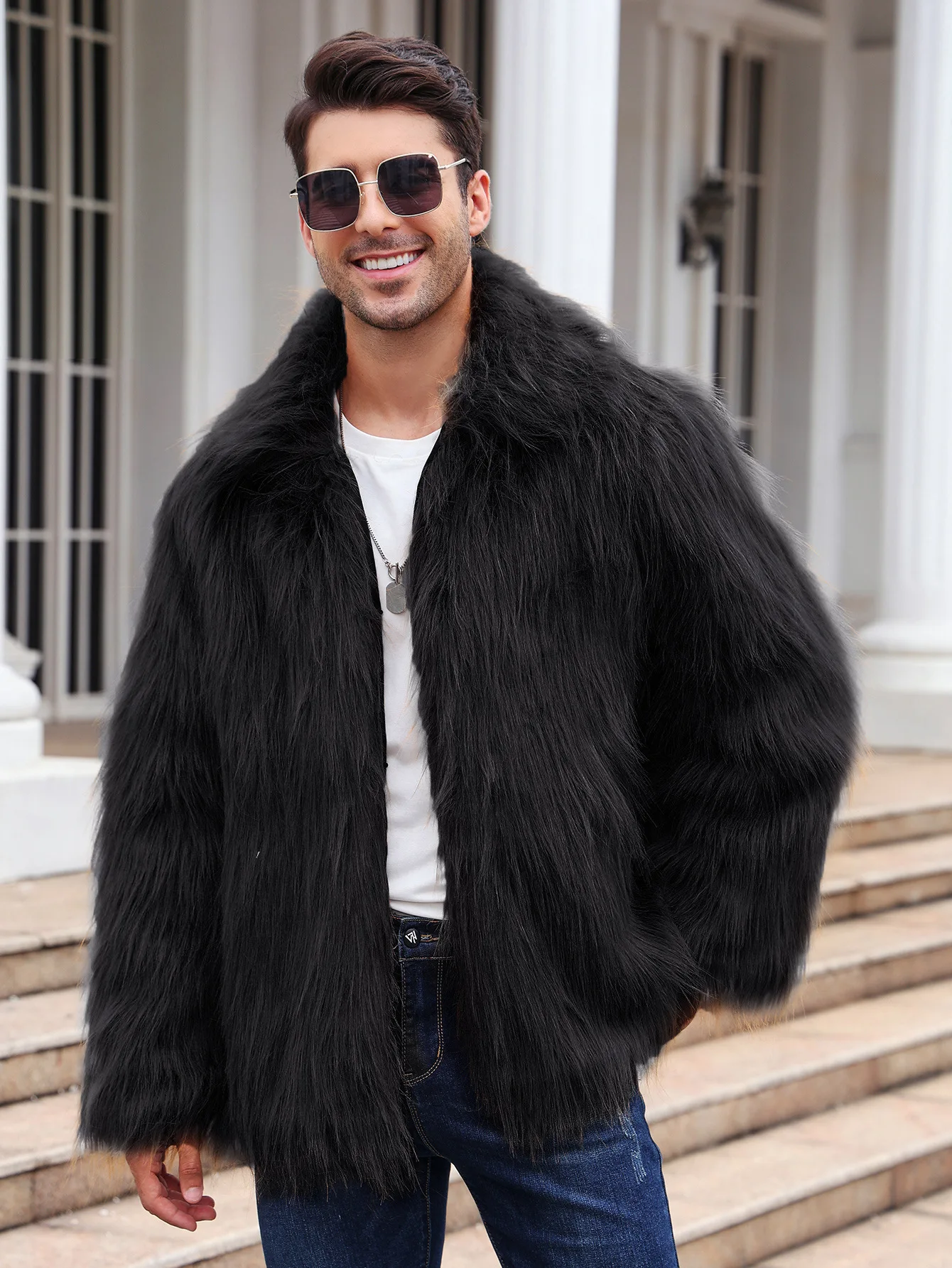 Hommes fausse fourrure de rena - Winter Clothing Cute avis et prix