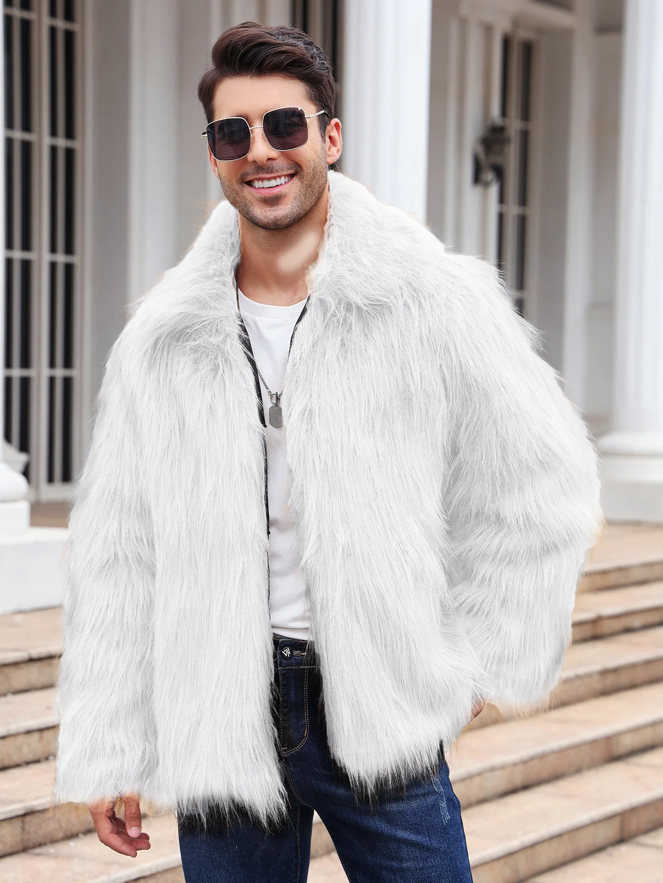 Hommes fausse fourrure de rena - Winter Clothing Cute avis et prix