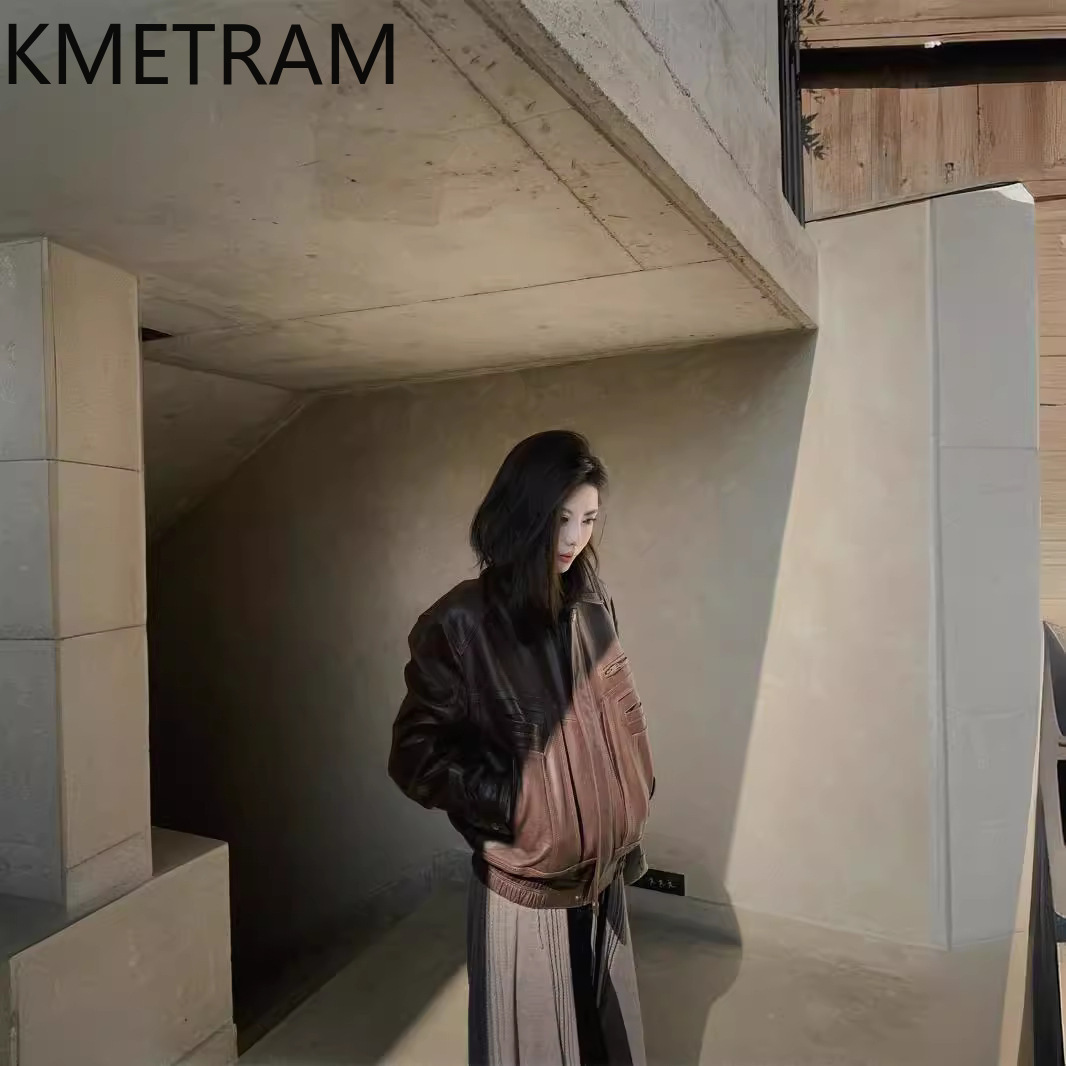 KMETRAM Veste en cuir de mouto - Winter Clothing In Spanish avis et prix