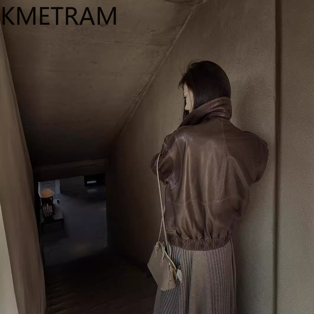 KMETRAM Veste en cuir de mouto - Winter Clothing In Spanish avis et prix