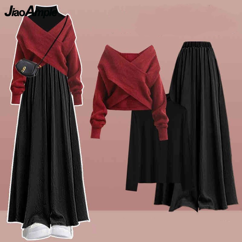 Ensemble 3 pièces élégant coré - Winter Clothing Matching avis et prix