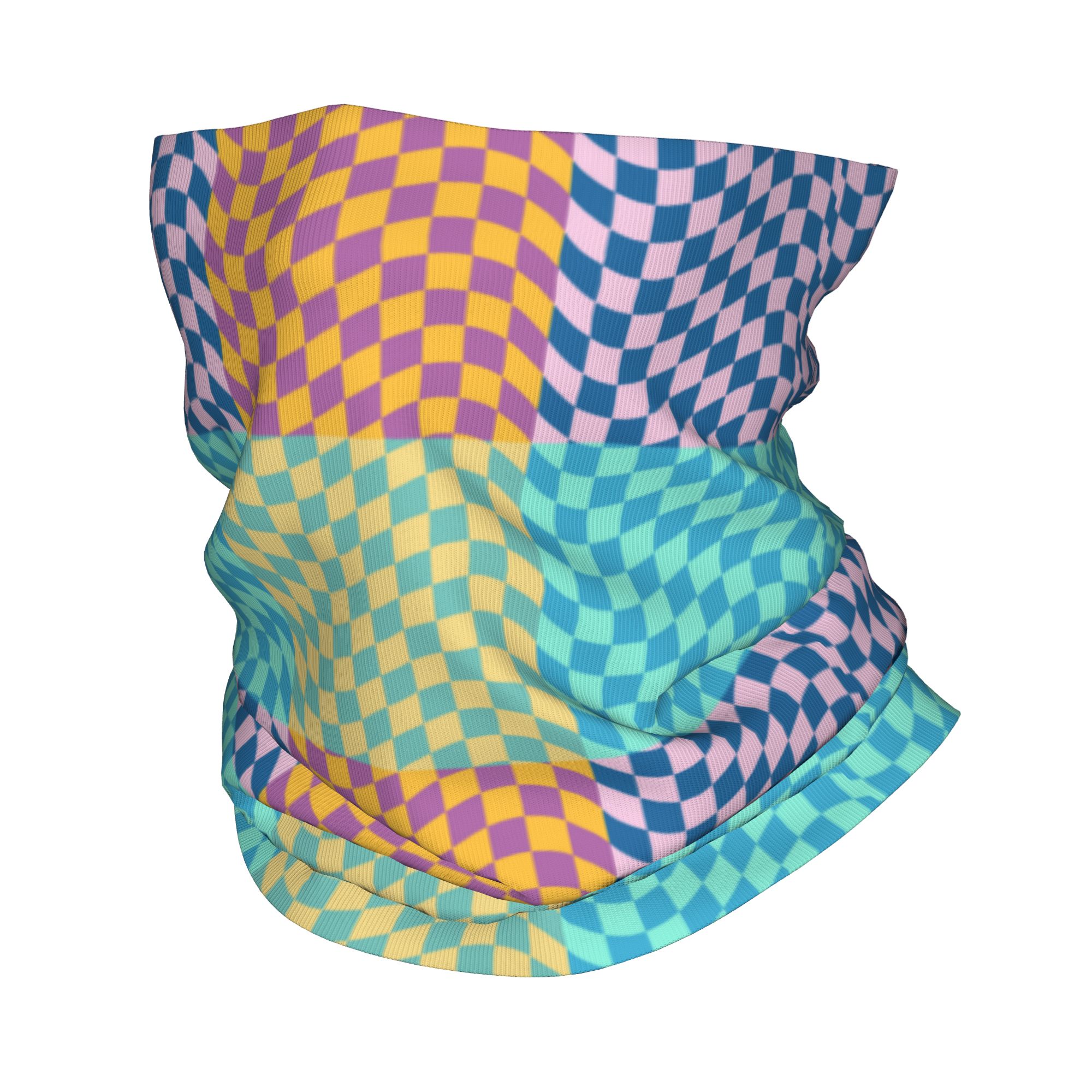 Cache-cou Bandana à carreaux c - Wool Balaclava Knit avis et prix