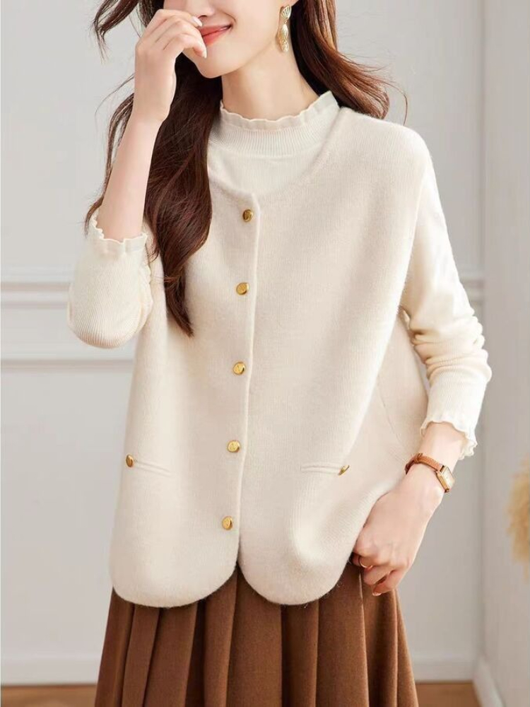 Gilet tricoté pour femmes, cou - Winter Clothing Offer avis et prix